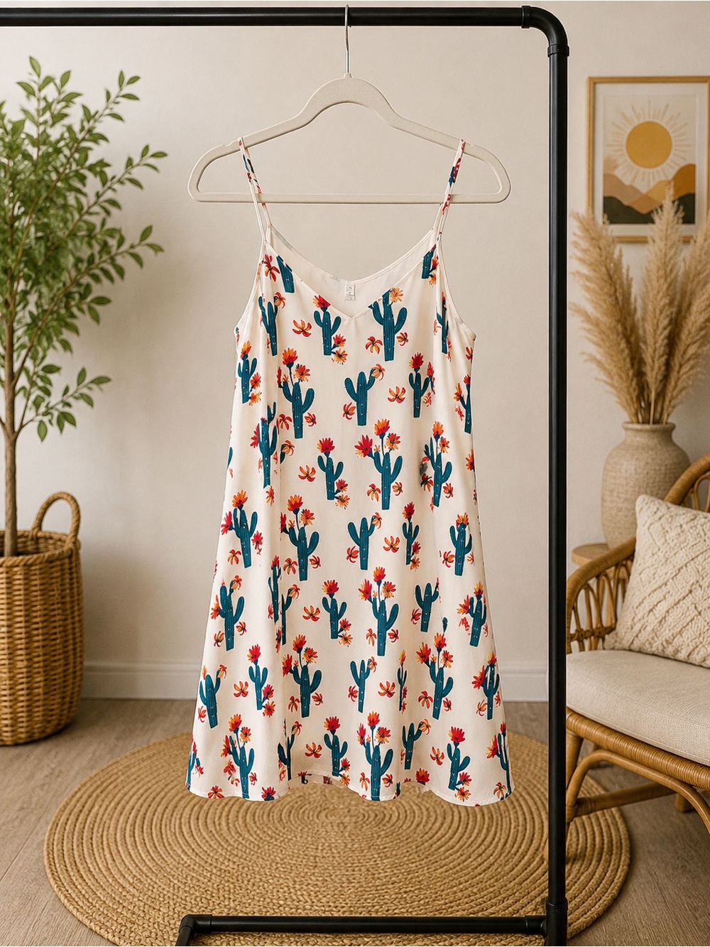 The Boutique Cactus Slip Dress